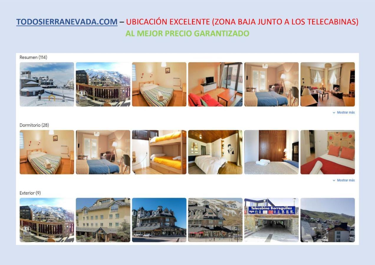 Todosierranevada Zona Baja - Edificio Alhambra - Junto A Los Telecabinas Sierra Nevada Kültér fotó